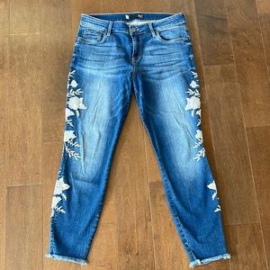 Kit from the Loth Connie ankle skinny embroidered jeans size 12